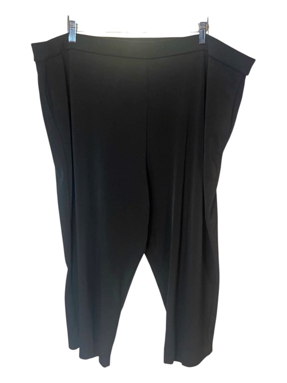 Susan Graver Women’s Pull On Black Cropped Pants Size 3X